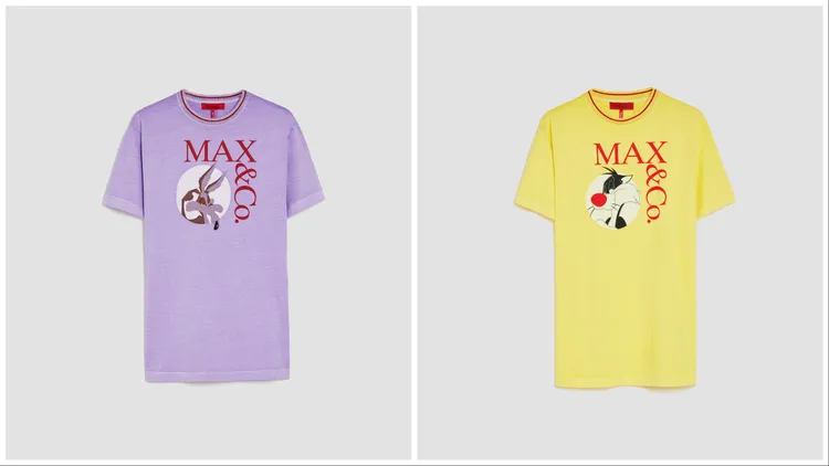 Looney Tunes彩色方型Logo Tee，各6300元。品牌提供