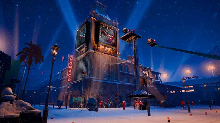 泰格豪雅Monaco Dark Lord腕錶在短片中變身鐘樓。品牌提供