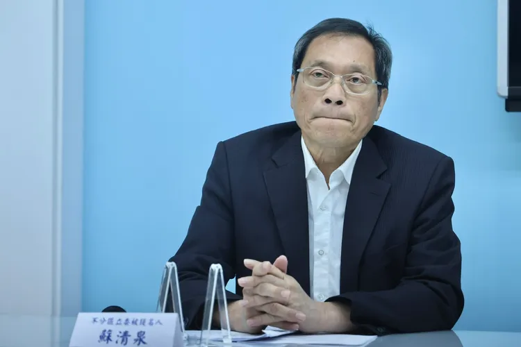 國民黨不分區立委候選人蘇清泉。林林攝