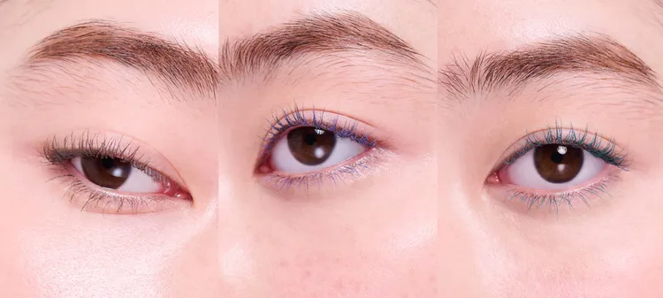 魅光廣角全效睫毛膏（左起）05、X01、X02。品牌提供