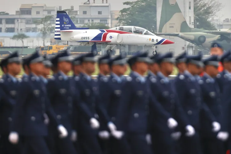 空軍飛訓部編成典禮現場。林林攝