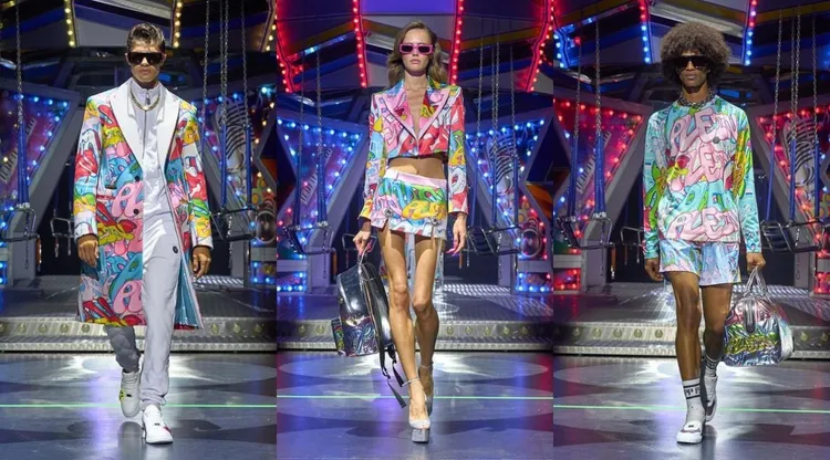 Philipp Plein作品大多使用水鑽、金屬等閃耀元素打造。翻攝Philipp Plein IG