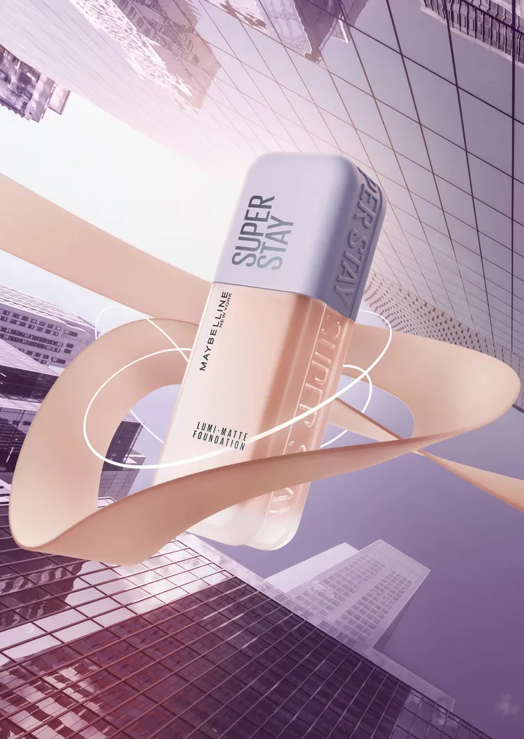 媚比琳裸霧光持久水粉底，各35ml／549元。品牌提供