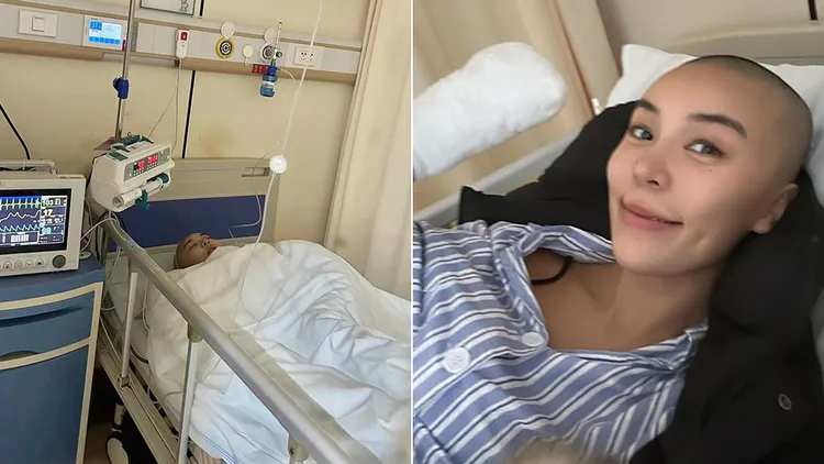 杜顏嘉揭露自己病榻上模樣。翻攝自杜顏嘉IG
