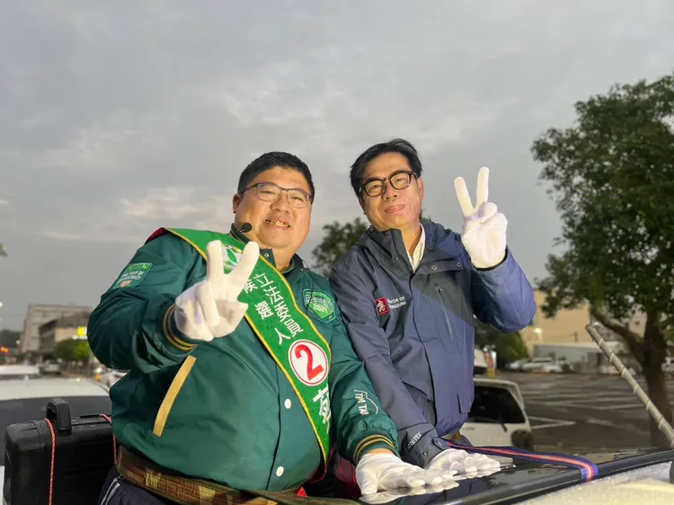 陳其邁今日下午到嘉義輔選立委候選人。翻攝畫面