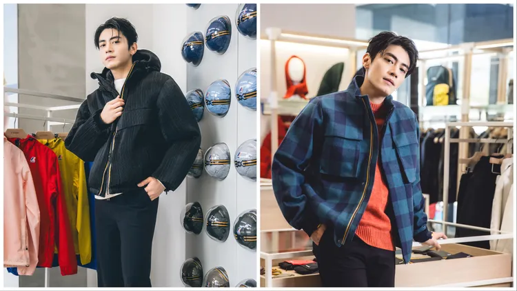 宋柏緯演繹K-WAY服飾。品牌提供