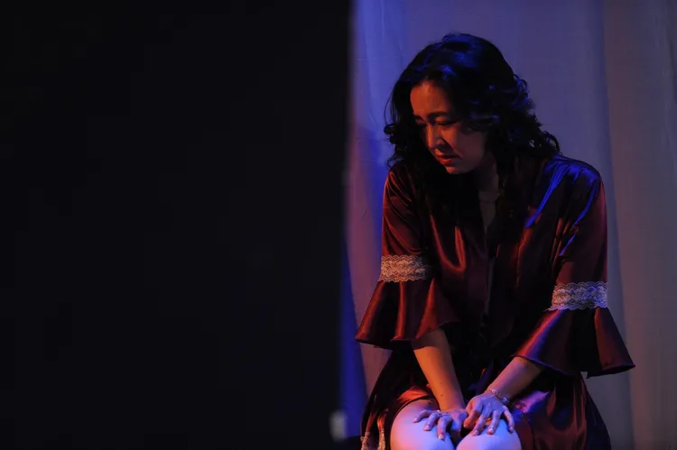 蔡燦得在《四姊妹》中扮演表面和善，但骨子裡很風騷的小妹。故事工廠提供
