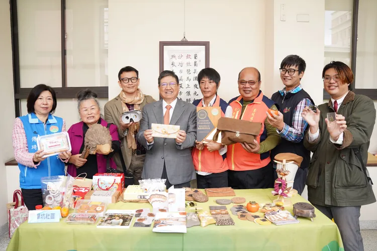 新埔旱坑社區。新竹縣府提供