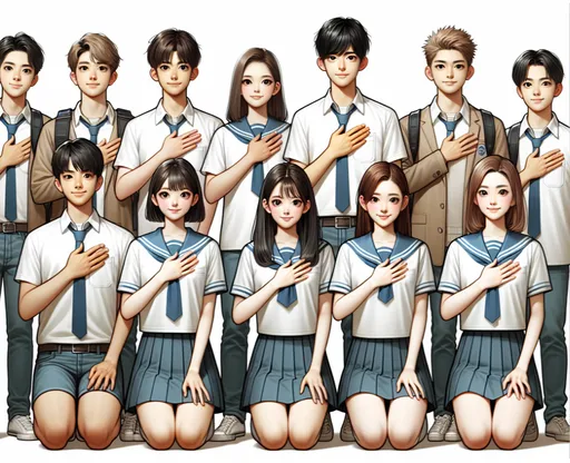 高中妹單手遮乳裸照外流!男同學揪全班模仿拍畢業照 挨告霸凌結果曝