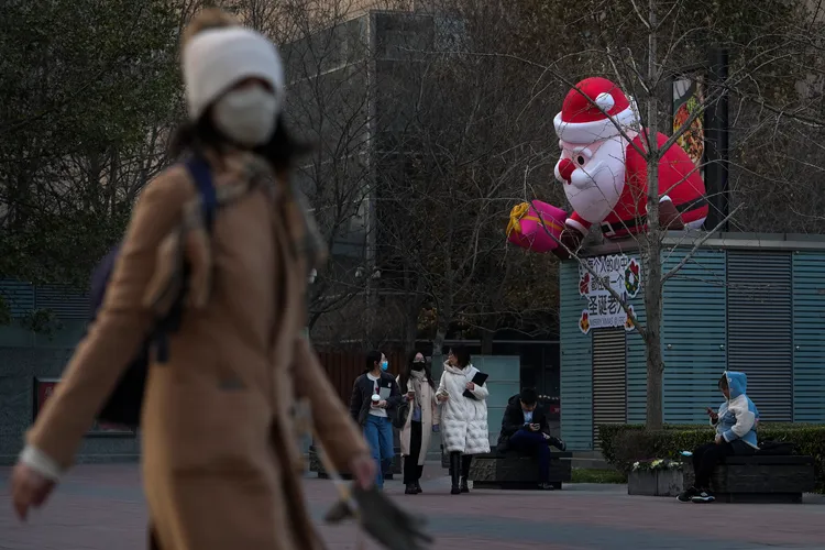 北京街頭。路透社