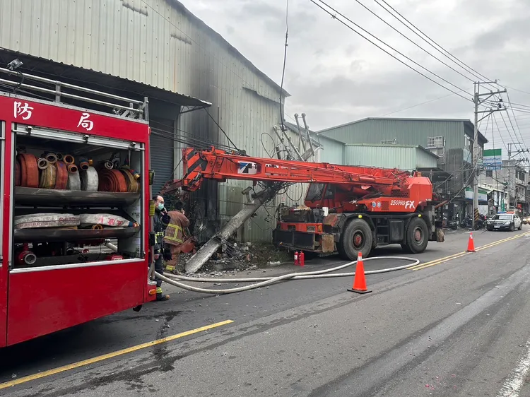 車禍現場。蘆洲警分局提供