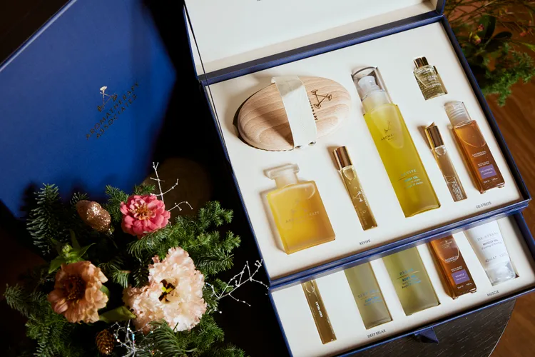 擁有14樣經典商品的經典芳療禮盒，1萬3500元。品牌提供