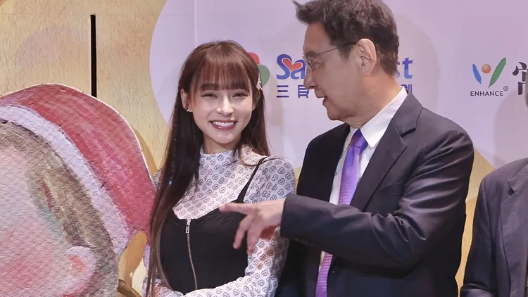 林襄（左）與趙少康。資料照片（林林攝）