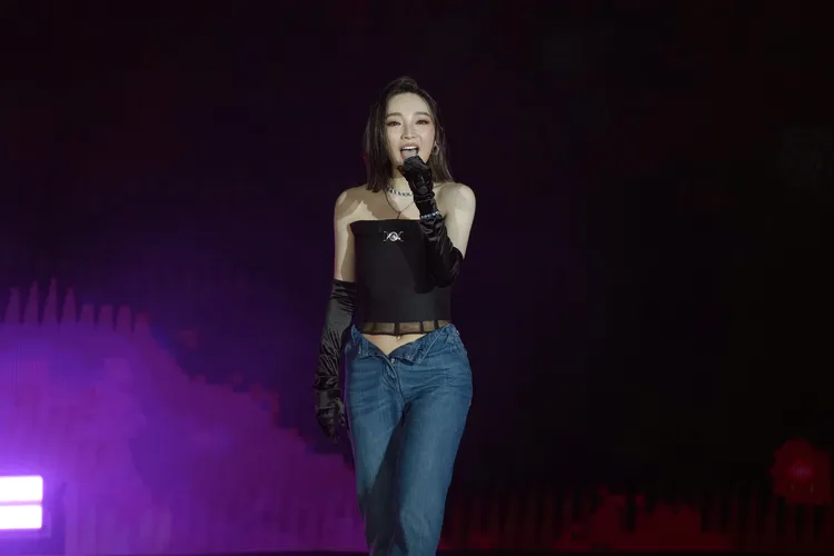 閻奕格憑藉極具爆發力的嗓音，征服歌迷。TVBS提供