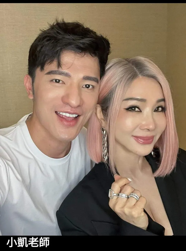 陳美鳳與小凱老師。翻攝自陳美鳳臉書