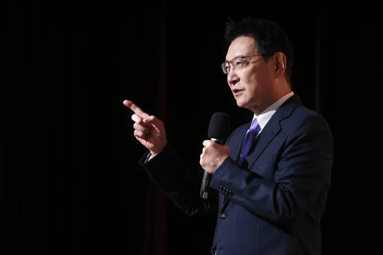 趙少康聲援傳遭中國施壓的五月天。資料照片，林林攝