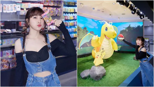 雙馬尾峮峮野生出沒寶可夢中心 「美乳纖腰」朝聖皮卡丘甜到炸
