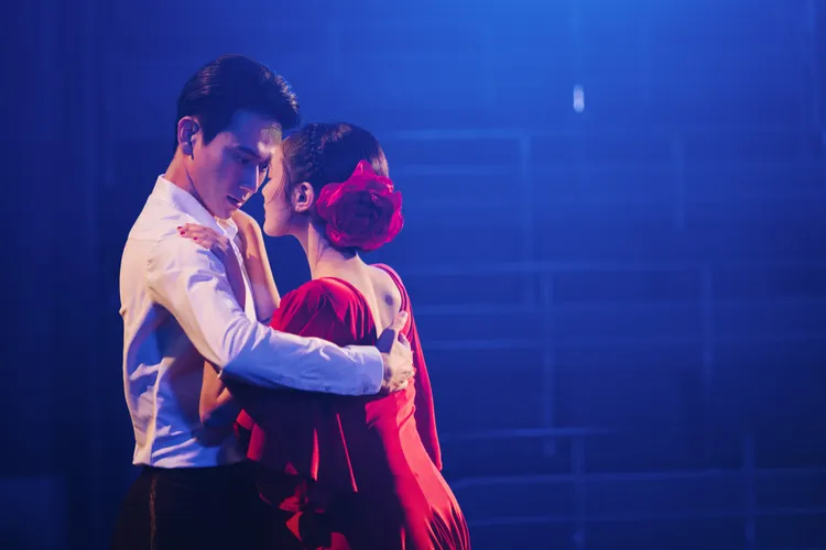 劉冠廷（左）和王淨愈跳愈有默契。CATCHPLAY提供