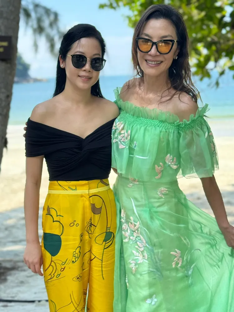 夏姿二媳婦許媖媖（左）與楊紫瓊。吳玉愛攝