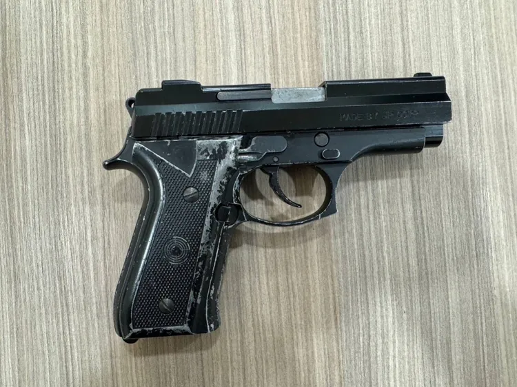 警方查扣槍枝。蘆竹警分局提供