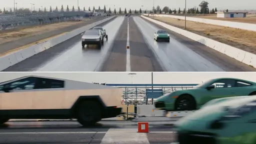 特斯拉Cybertruck太猛 拖著保時捷911照樣跑贏保時捷911