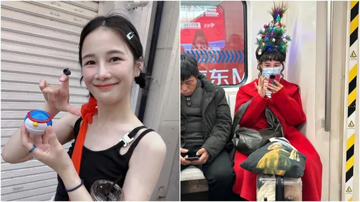 北捷「千千」聖誕樹出沒!女神笑喊不是我 本尊曝光像丟丟妹