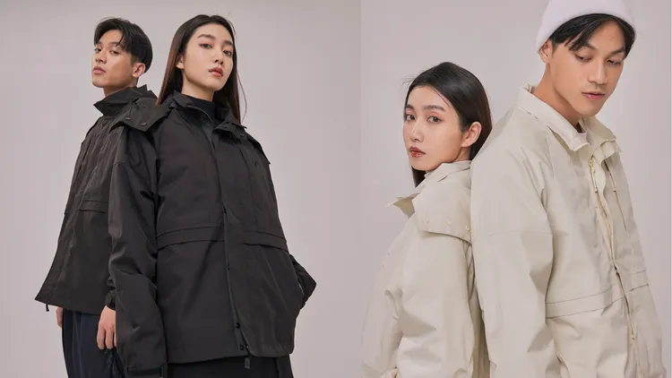 外套以百搭色系為主。品牌提供