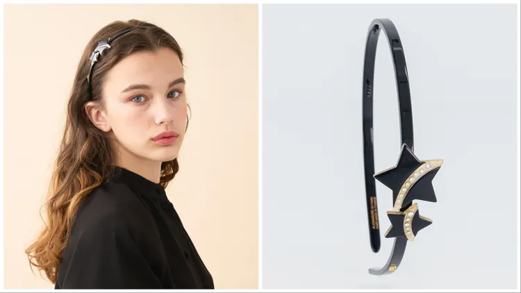 流金五芒星髮箍，5500元。品牌提供