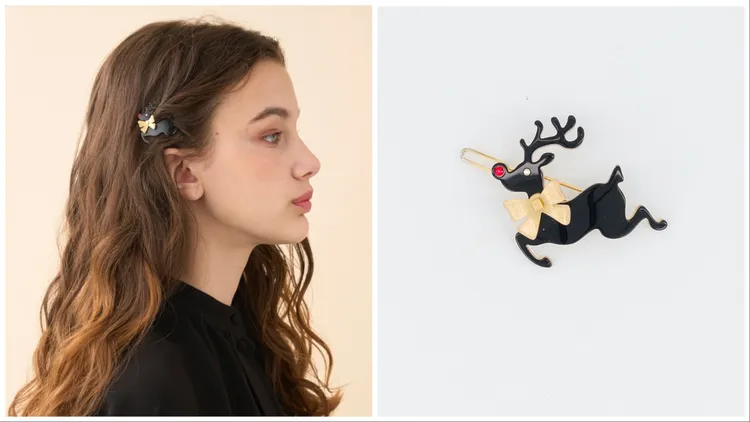 聖誕麋鹿豆扣夾，2900元。品牌提供