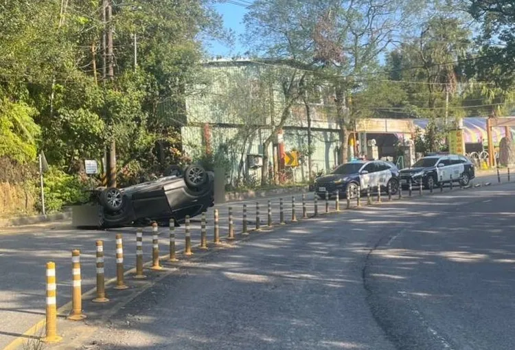 車禍現場。大溪警分局提供