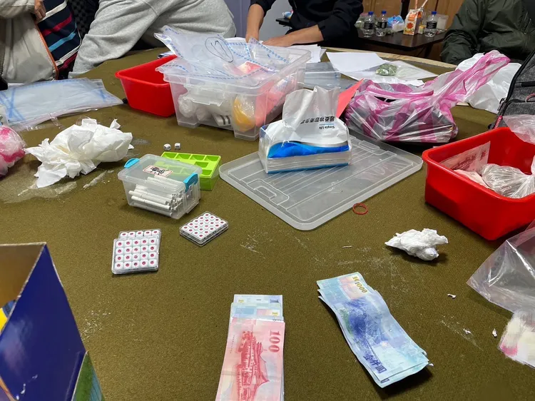 查扣賭資賭具。翻攝畫面