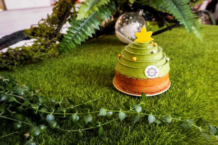 稻町森的聖誕甜點「我是一顆樹」。業者提供