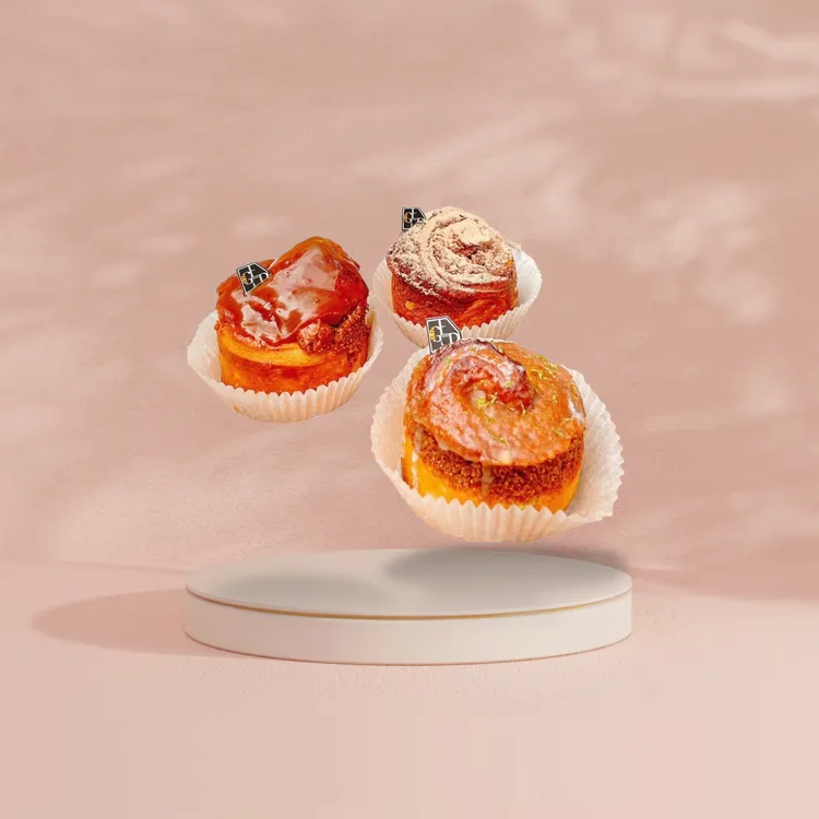 吉可頌的肉桂捲有多種口味。業者提供