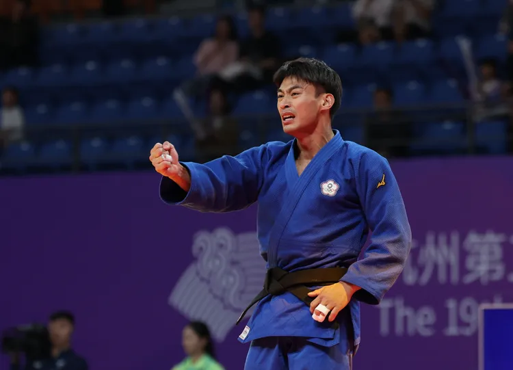 楊勇緯奪亞運史上第100金。  奧會提供