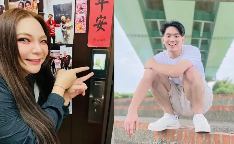 小甜甜（左）與宋晉賢離婚風波佔據新聞版面。翻攝小甜甜臉書、宋晉賢IG