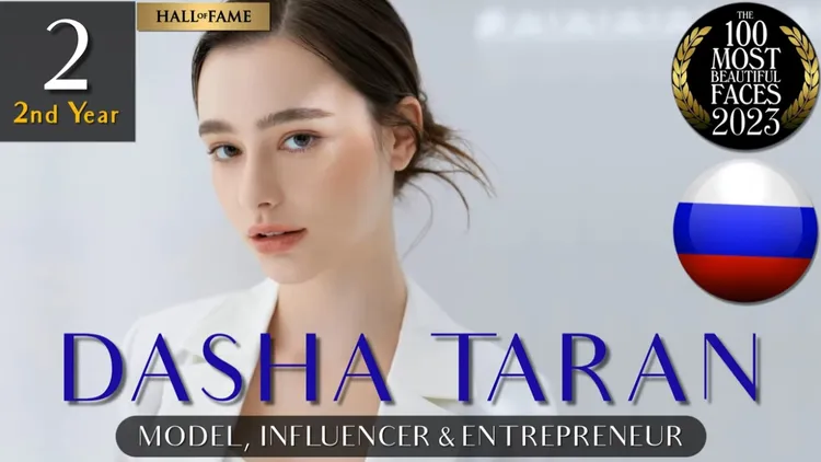 俄羅斯美女網紅Dasha Taran成為2023全球第2美。翻攝TC Candler的YT