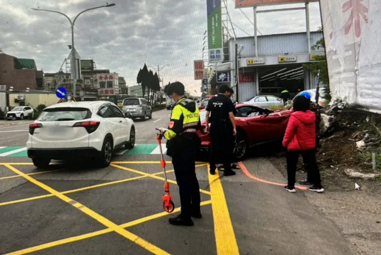 警方到場處理。中壢警分局提供