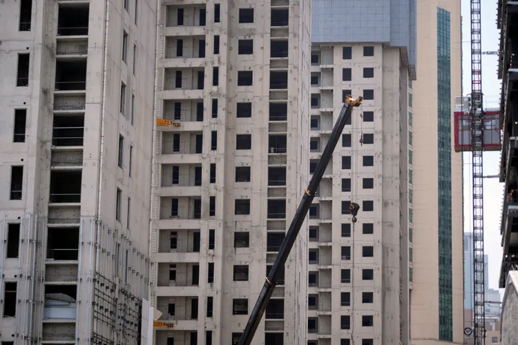 上海一處建築工地。資料照片