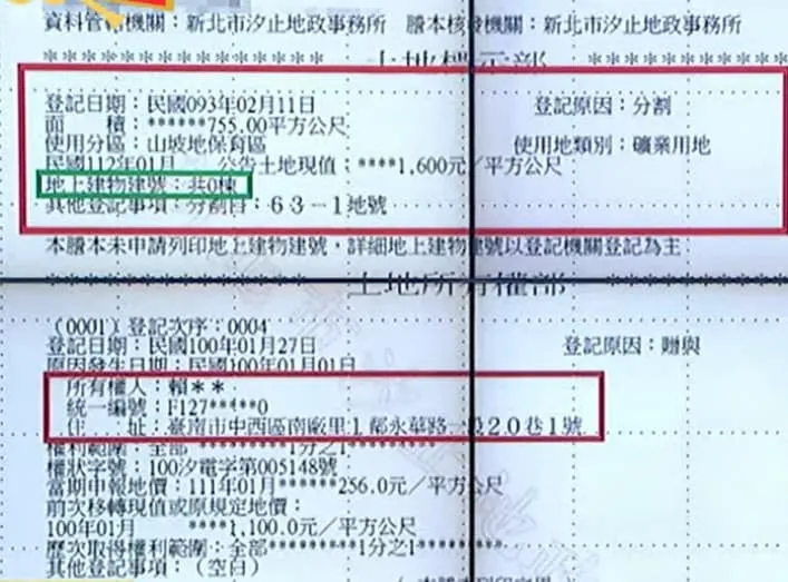 邱毅指出，該土地上並無建物。翻攝臉書「邱毅『談天論地話縱橫』」