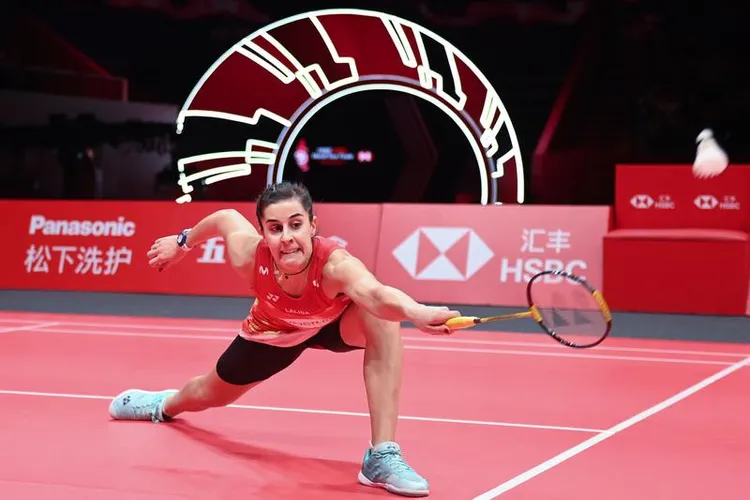 戴資穎擊敗西班牙對手馬琳。新華社