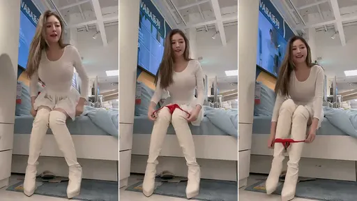 護理女神「IKEA內脫火紅小丁」 調皮!原味內褲當場變髮帶