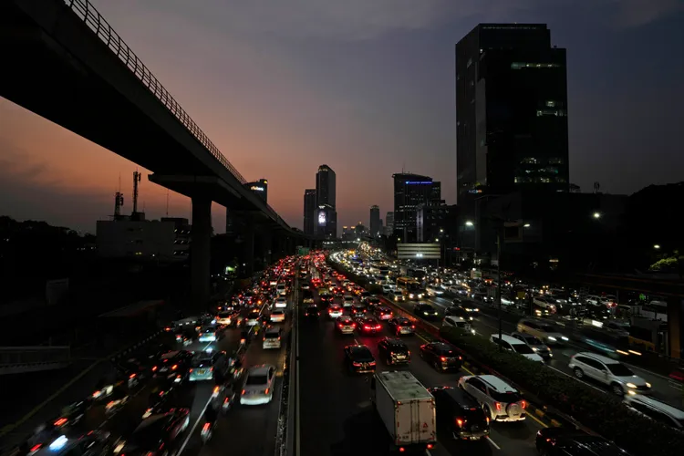 雅加達街景。美聯社