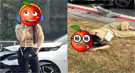 最兇車禍！2車對撞「爆乳妹躺地」　網一看旁邊更驚：氣囊對決