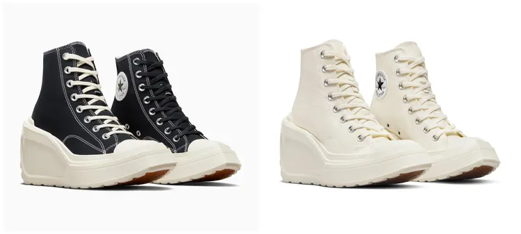 De Luxe Wedge幾何坡跟鞋，各3380元。品牌提供