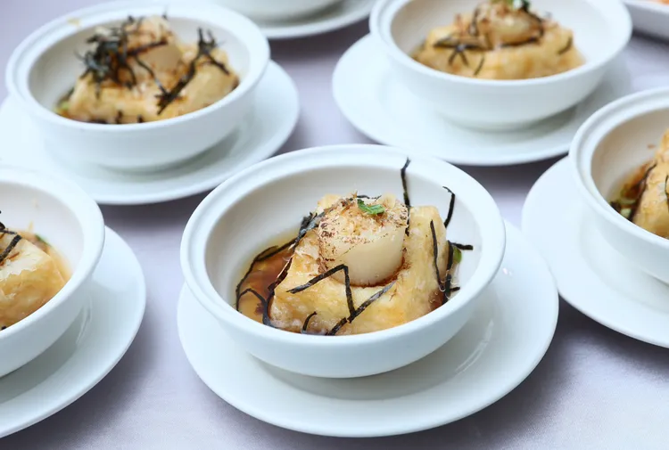 海鮮干貝糕渣。彭欣偉攝