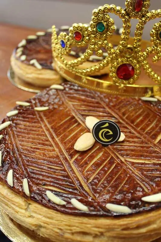 法國省級國王派大賽冠軍艾力克徐的國王派作品。（艾力克徐提供）中央社