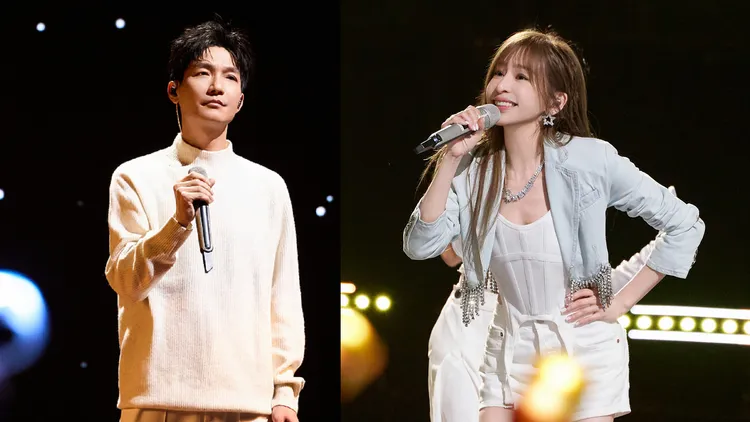 陳楚生（左）和王心凌參加《聲生不息‧家年華》。翻攝聲生不息官微