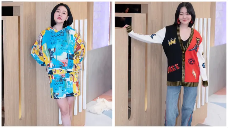 小S的穿搭在經典剪裁中增添趣味個性風。品牌提供