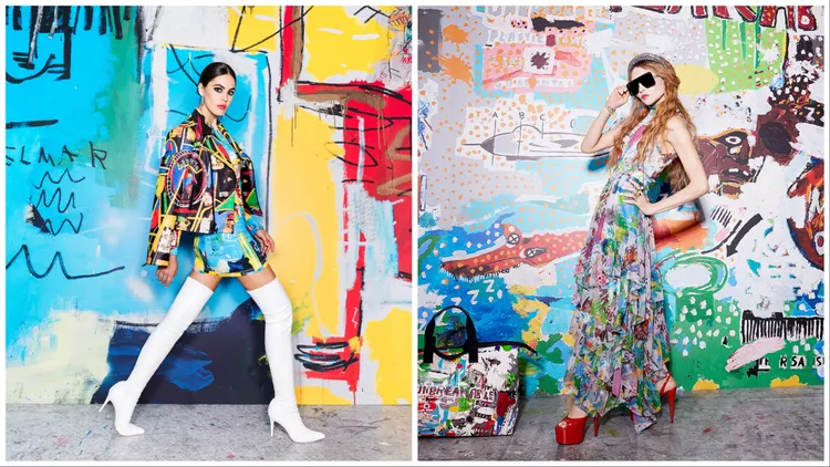 全新聯名作品列彙聚Basquiat獨特的藝術風格和色彩。品牌提供