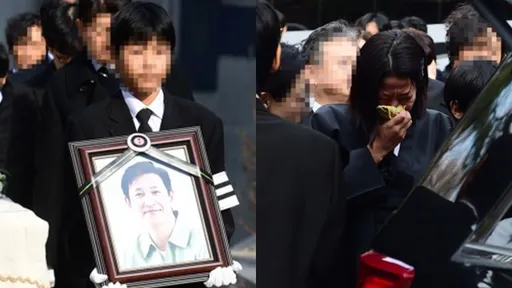 李善均今出殯!妻子田慧振哭到崩潰 2兒急從國外回韓送終